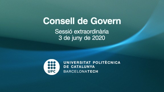 Consell de Govern del 3 de juny de 2020